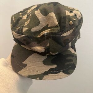 Y2K Camouflage Military Style Cap